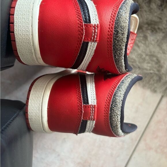 Jordan 1 Retro High red and black high top vintage shoes classic sneakers - Picture 8 of 11